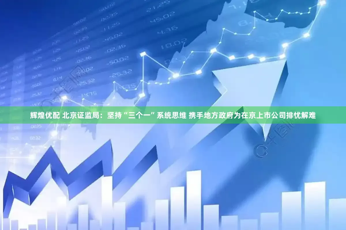 辉煌优配 北京证监局：坚持“三个一”系统思维 携手地方政府为在京上市公司排忧解难